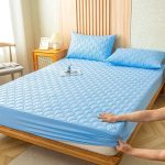 drap housse bleu ciel résistant à l'eau