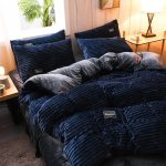 drap housse bleu marine en velours
