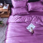 drap housse doux mauve