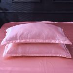 drap housse doux satin rose
