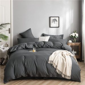 drap housse gris