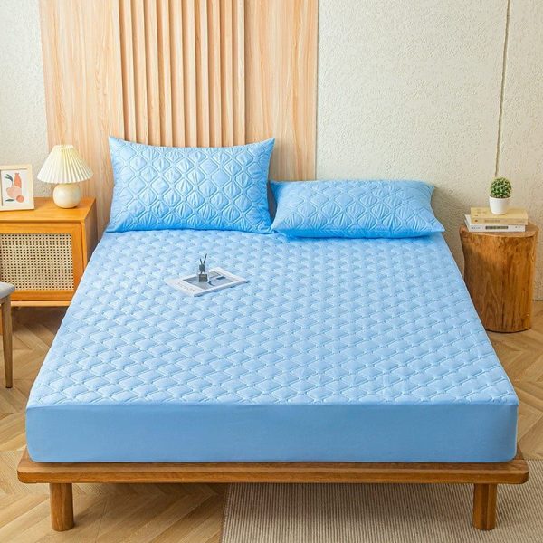 drap housse imperméable bleu ciel