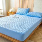 drap housse imperméable couleur bleu ciel