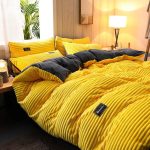 drap housse jaune velours
