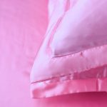 drap housse pour lit rose bonbon satin