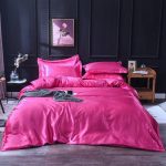 drap housse rose fushia type satin