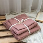 drap housse rose pêche