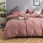 draps de lit rose pêche