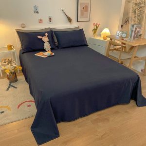 draps housse de qualité supérieur bleu marine