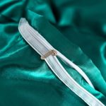 draps housse en satin vert type