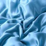 draps satin bleu ciel