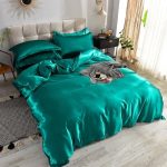draps verts type satin