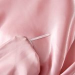 ensemble de literie rose pêche satin