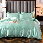 ensemble de literie vert opaline satin