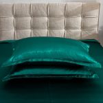 ensemble housse de couette et draps verts