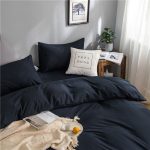 ensemble literie bleu marine