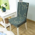 green leaves - housse de chaise extensible