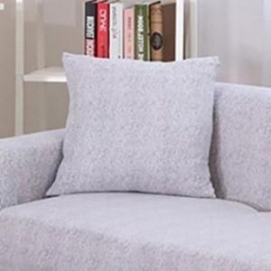 grey - 2 pièces - housses de coussin extensibles 45x45cm