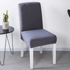 gris - housse de chaise extensible
