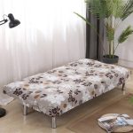 housse clic clac textile imprimé fleurs
