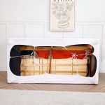 housse confortable de canapé blanc