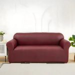 housse de canapé en simili cuir imperméable Bordeaux