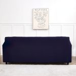 housse de canapé en tissu bleu marine