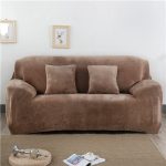 housse de canapé en velours extensible