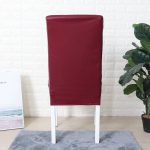 housse de chaise bordeaux extensible