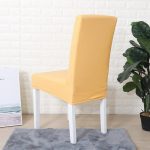 housse de chaise extensible en simili cuir
