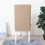 housse de chaise extensible en simili cuir