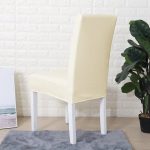 housse de chaise imperméable blanc cassé