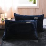 housse de couette bleu marine velours