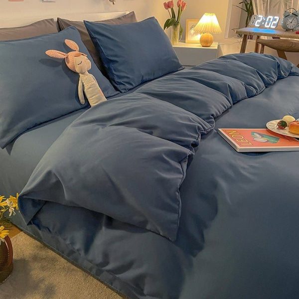 housse de couette Bleu Turquin