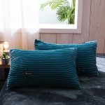 housse de couette bleu turquoise velours