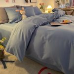 housse de couette design bleu charrette