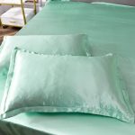 housse de couette deux taies vert opaline