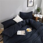 housse de couette douillette bleu marine