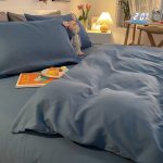 housse de couette en coton Bleu Turquin