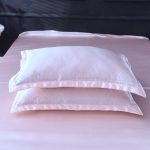 housse de couette et drap housse rose clair