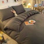 housse de couette gris foncé élégante