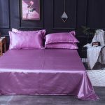 housse de couette mauve type satin
