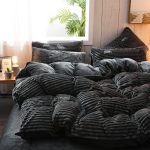housse de couette noir velours