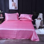 housse de couette rose bonbon satin