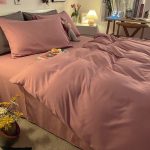 housse de couette rose chic
