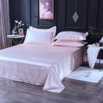housse de couette rose clair satin
