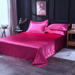 housse de couette rose fushia satin