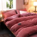 housse de couette rose velours