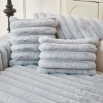 housse de coussin luxe en fausse fourrure épaisse