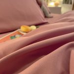 housse de draps rose haut de gamme